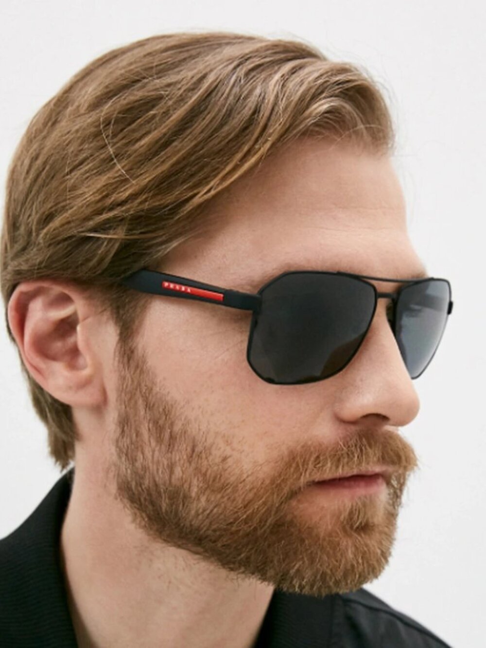 Prada Linea Rossa PS51VS DG05Z1 Men Black Gray Sport Sunglasses Authentic NEW